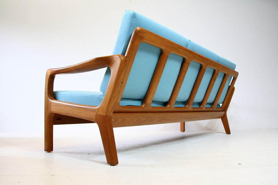 Juul kristensen solid teak mid century danish 3 seater sofa c.1960 – A rare vintage treasure