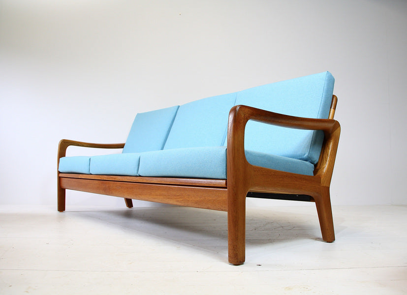 Juul kristensen solid teak mid century danish 3 seater sofa c.1960 – A rare vintage treasure