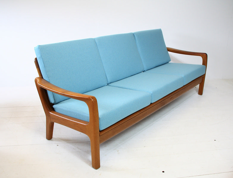 Juul kristensen solid teak mid century danish 3 seater sofa c.1960 – A rare vintage treasure