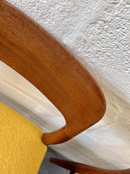 Four mid century danish model 75 upholstered dining chairs by niels otto møller for jl møllers møbelfabrik – A rare vintage treasure
