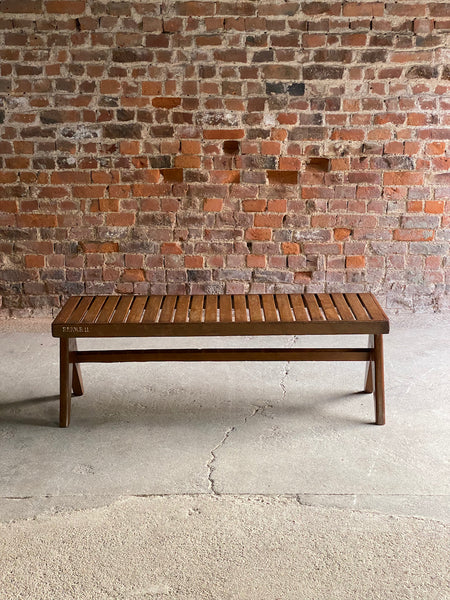 Pierre jeanneret model: pj 010902 teak bench circa 1955 56 – A rare vintage treasure