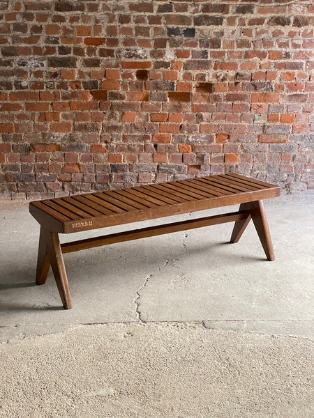 Pierre jeanneret model: pj 010902 teak bench circa 1955 56 – A rare vintage treasure