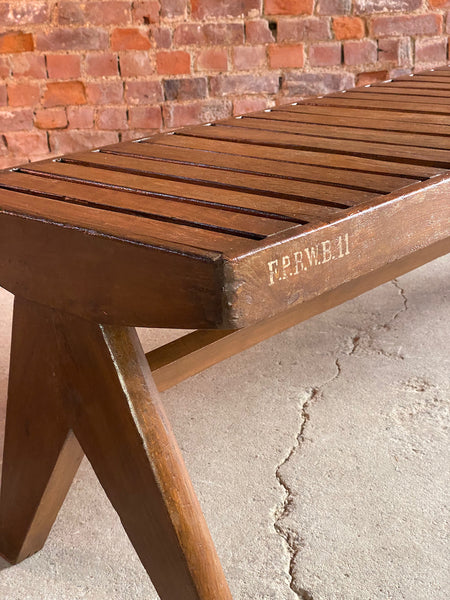 Pierre jeanneret model: pj 010902 teak bench circa 1955 56 – A rare vintage treasure