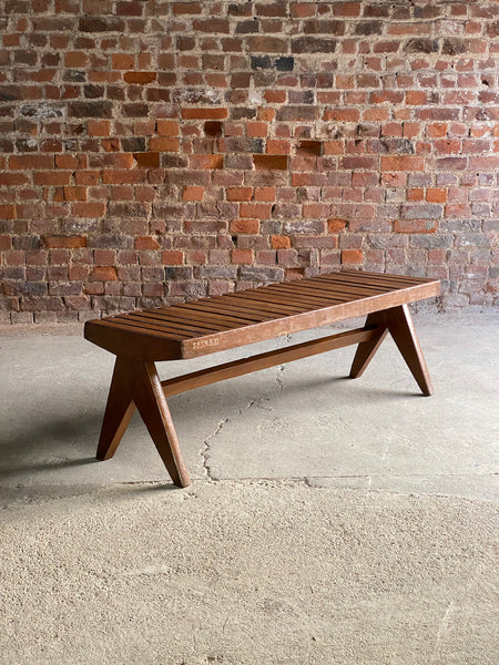 Pierre jeanneret model: pj 010902 teak bench circa 1955 56 – A rare vintage treasure