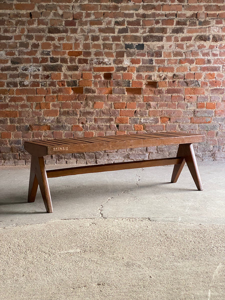Pierre jeanneret model: pj 010902 teak bench circa 1955 56 – A rare vintage treasure