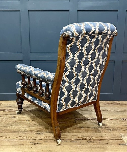 A 19th century english victorian upholstered library chair – A rare vintage treasure