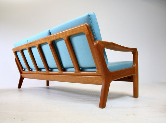 Juul kristensen solid teak mid century danish 3 seater sofa c.1960 – A rare vintage treasure