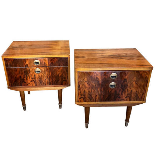 Pair of italian midcentury nightstands – A rare vintage treasure